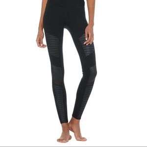 Alo high waisted Moto leggings black